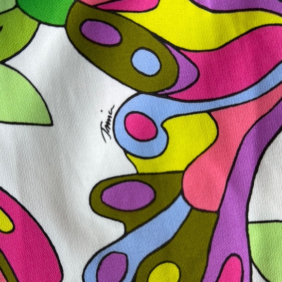 Trina Turk Green and Pink High Waist Shorts - Picture 4 of 4